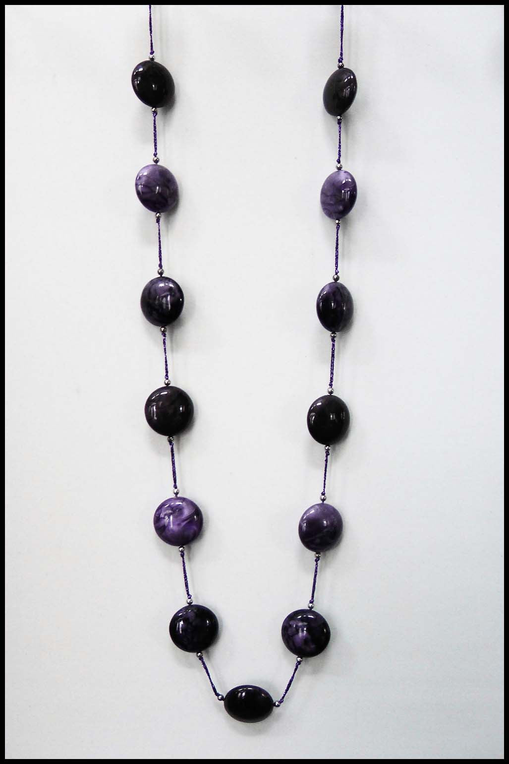 Marbled Bead Necklace