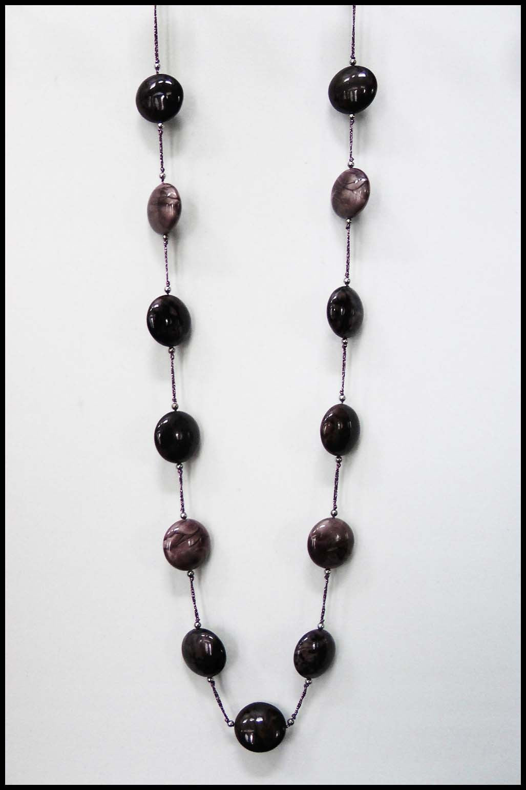 Marbled Bead Necklace