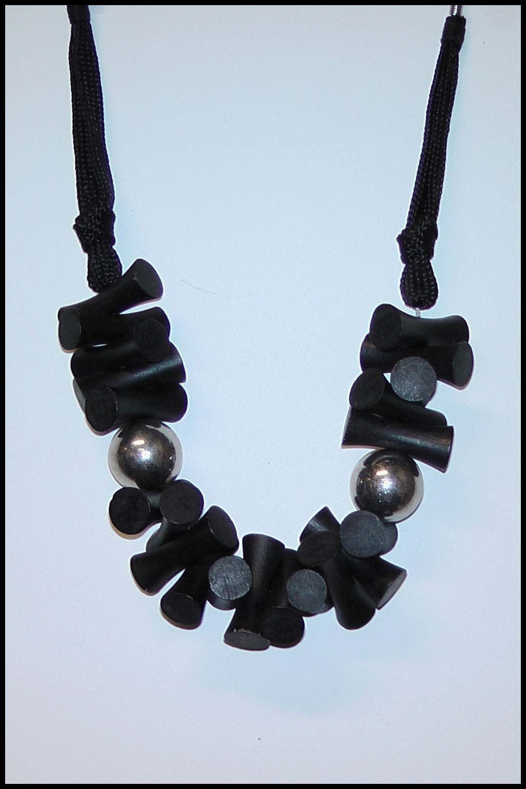 Wood Bead Tribal Inspired Necklace