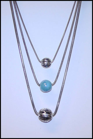Tiered Triple Pendant Necklace