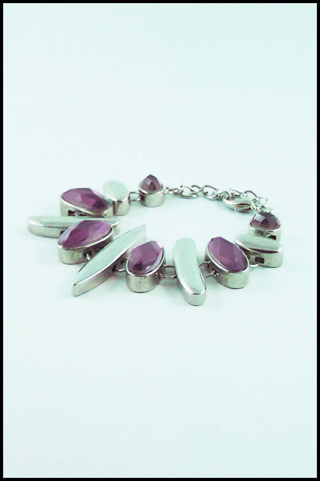 Beveled Faux Stone Bracelet