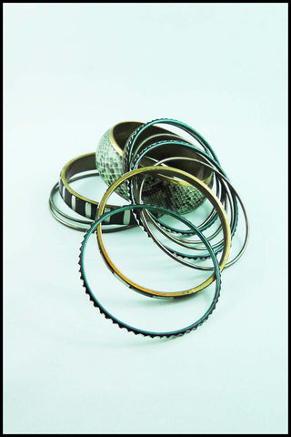 Multi-bangle Python Bracelet Set