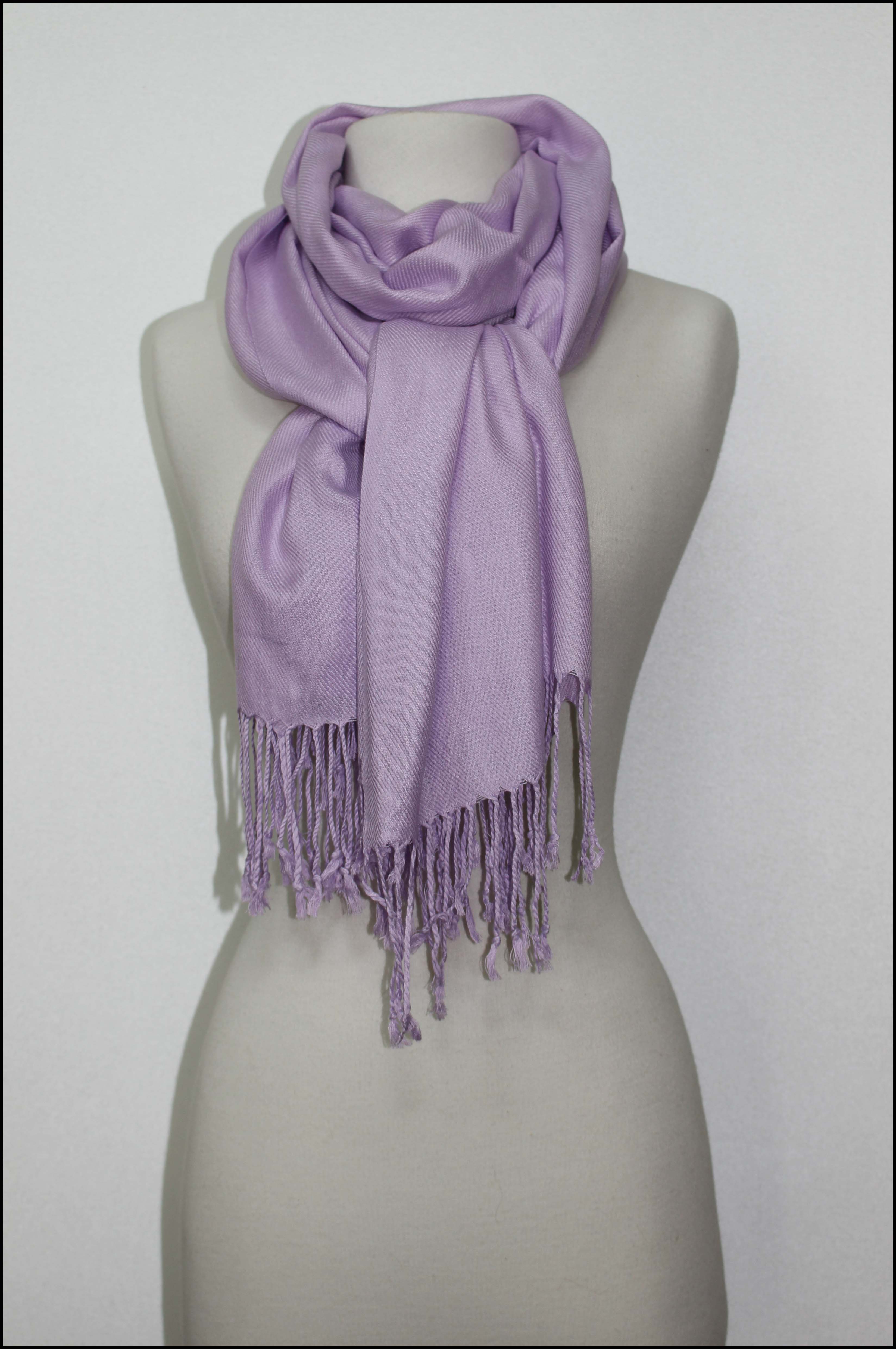 Pashmina Scarf with Fringed Edge