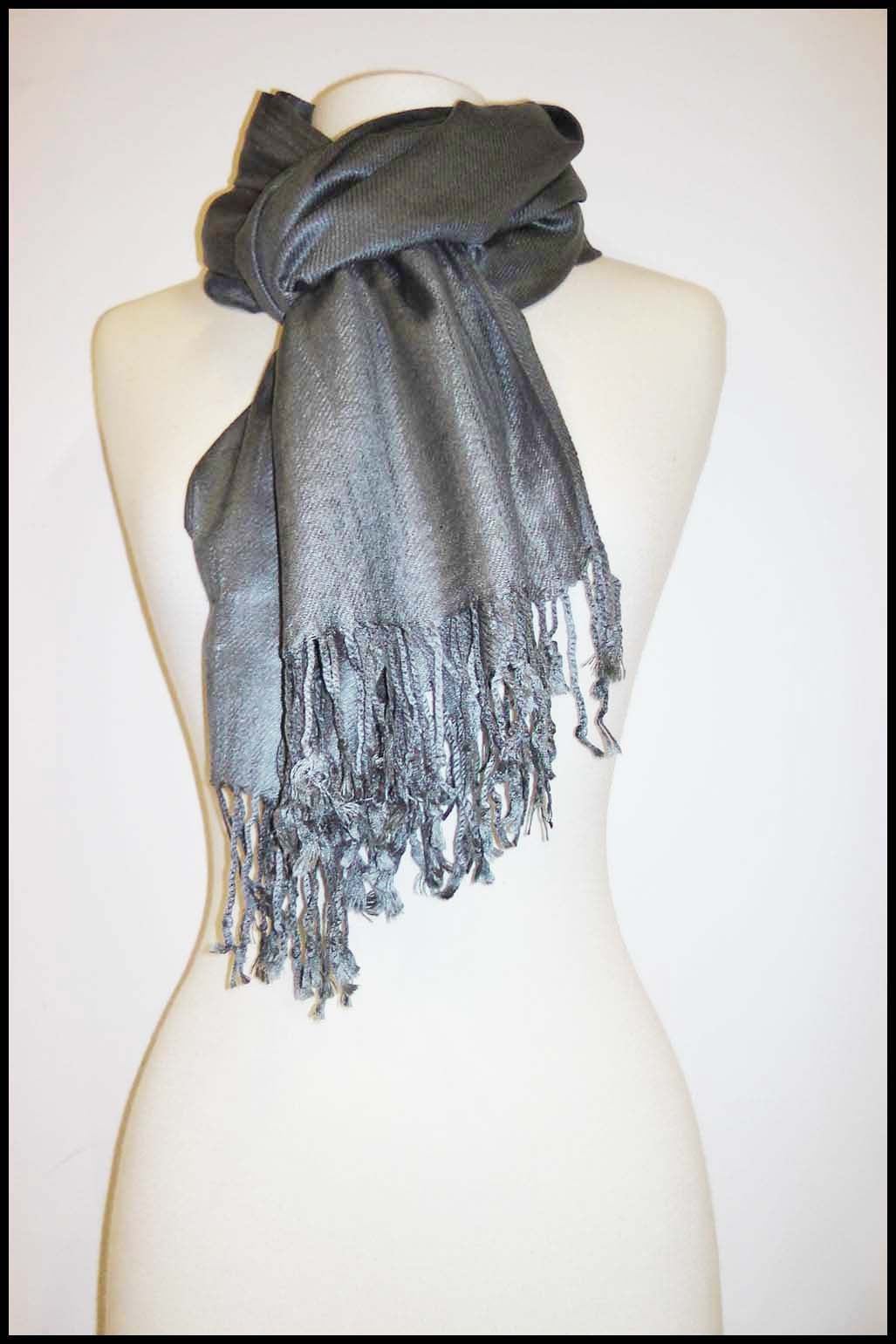 Pashmina Scarf with Fringed Edge