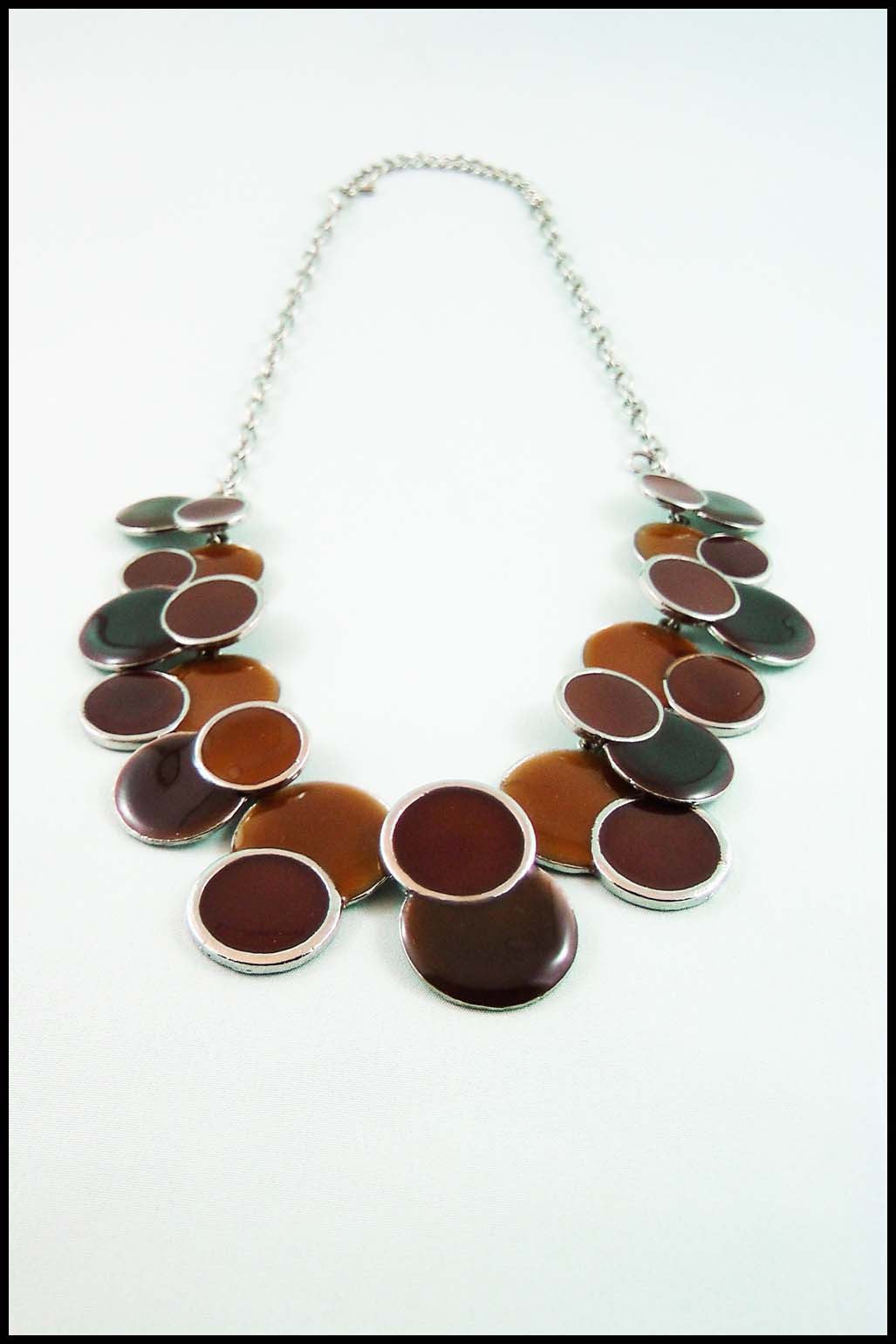 Circle Cluster Choker Necklace