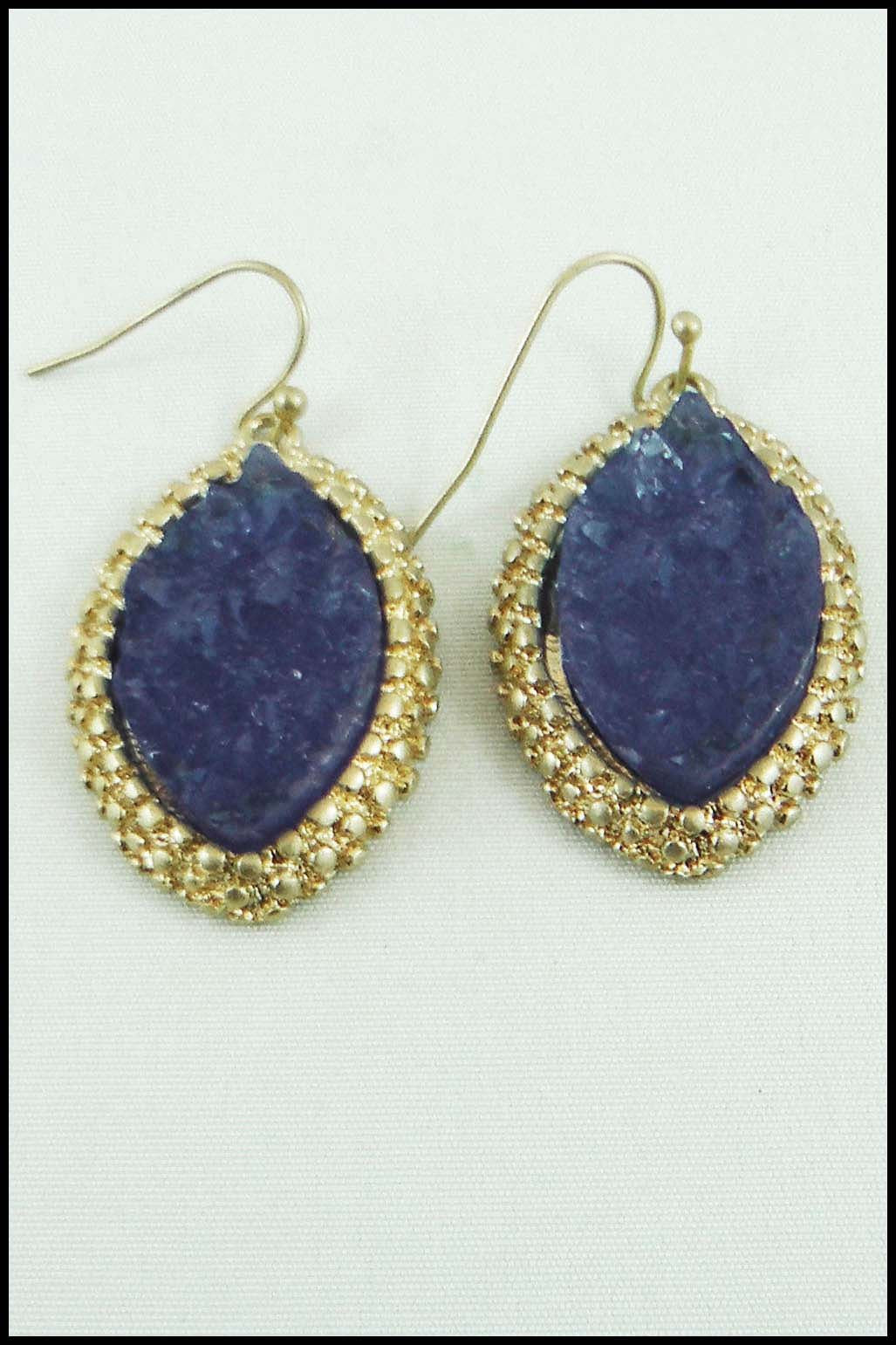Jagged Stone Necklace and Earring Set