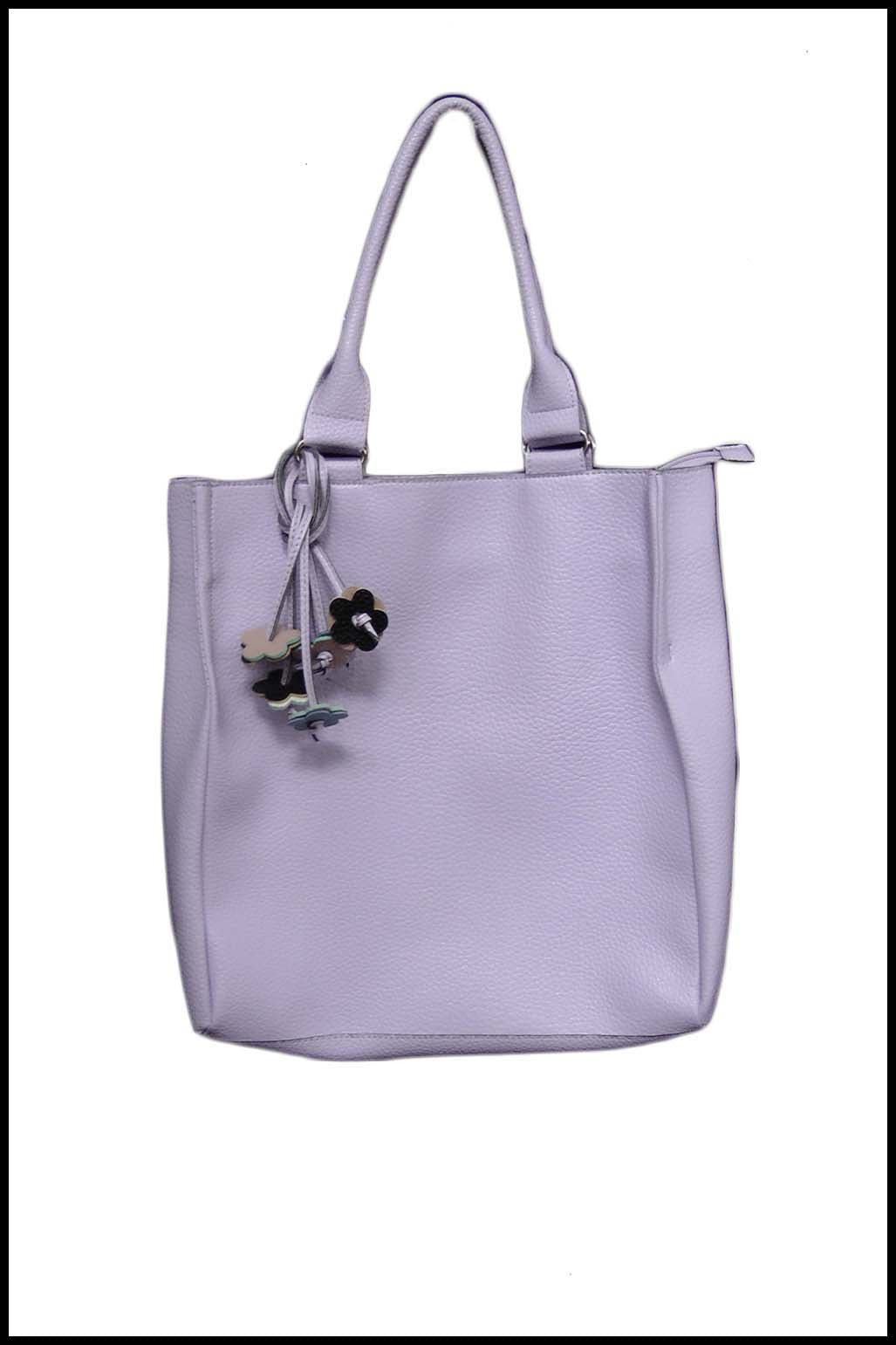 Double-handled Shoulder Bag with Flower Tassels