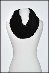 Soft Bubble Knit Infinity Scarf