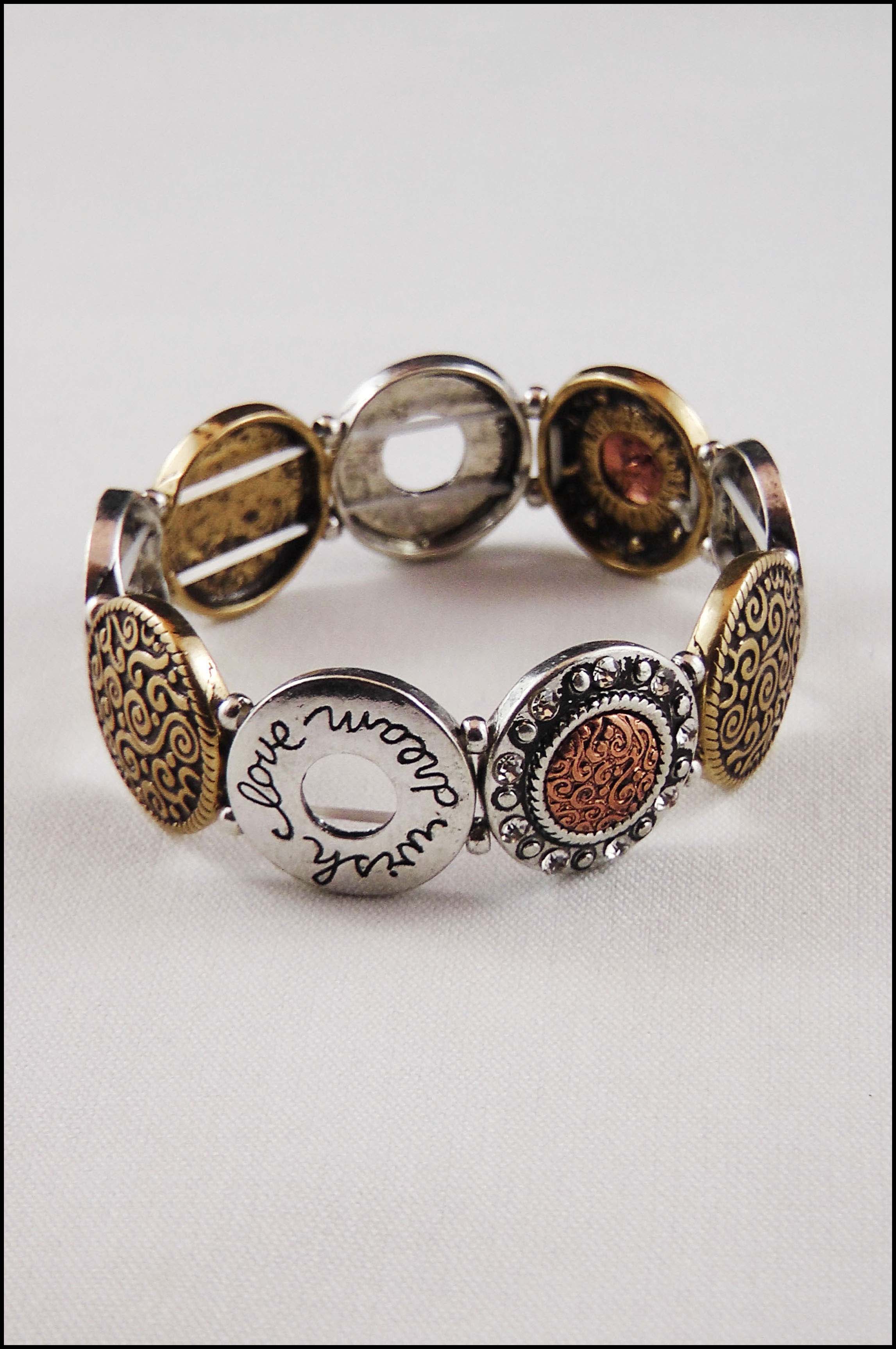 Inspirational Art Deco Stretch Bracelet