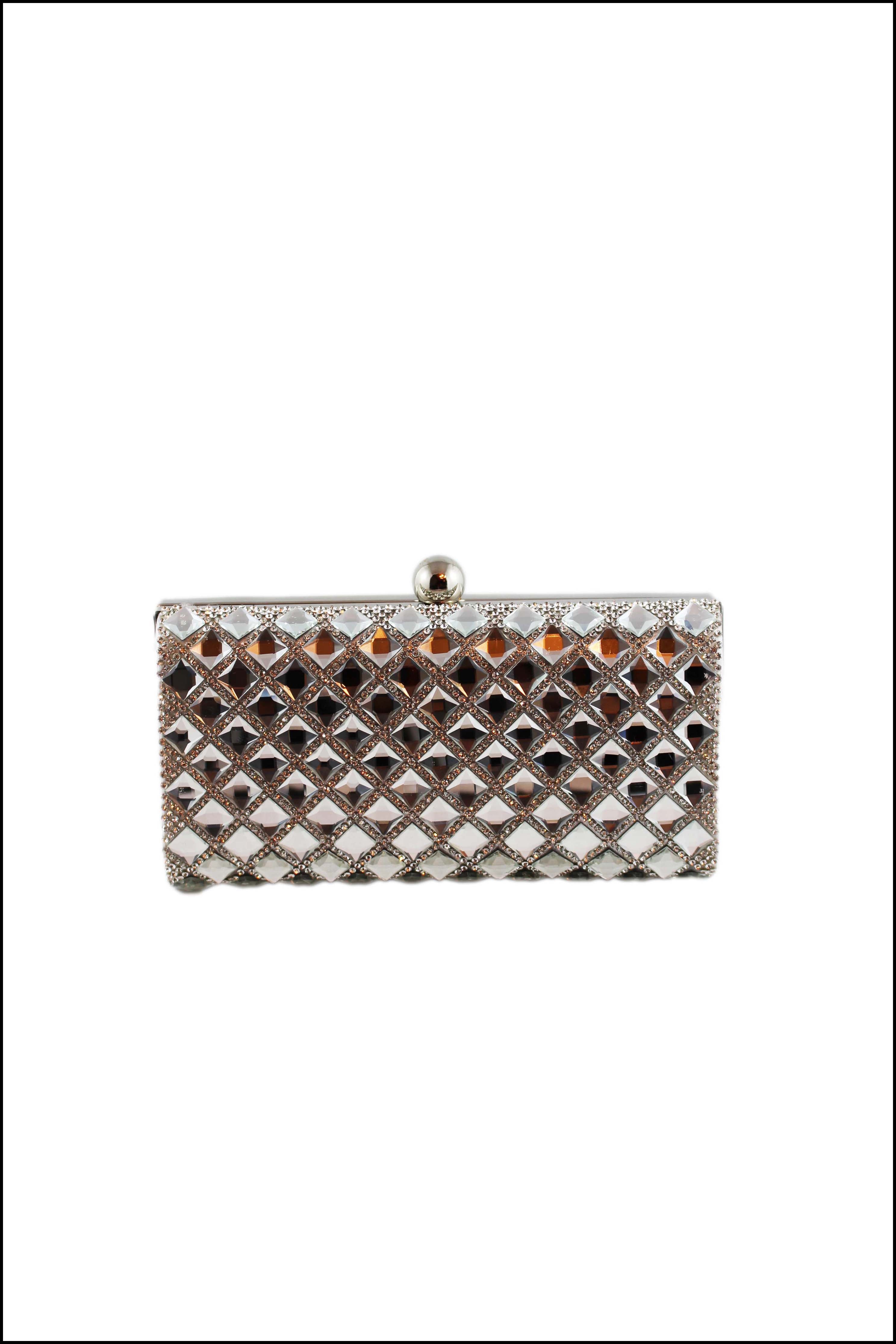 Glass Stone Clutch