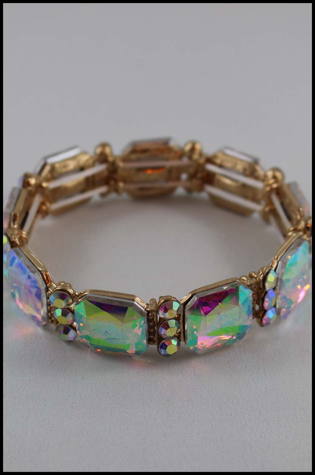 Cube Crystal Stretch Bangle