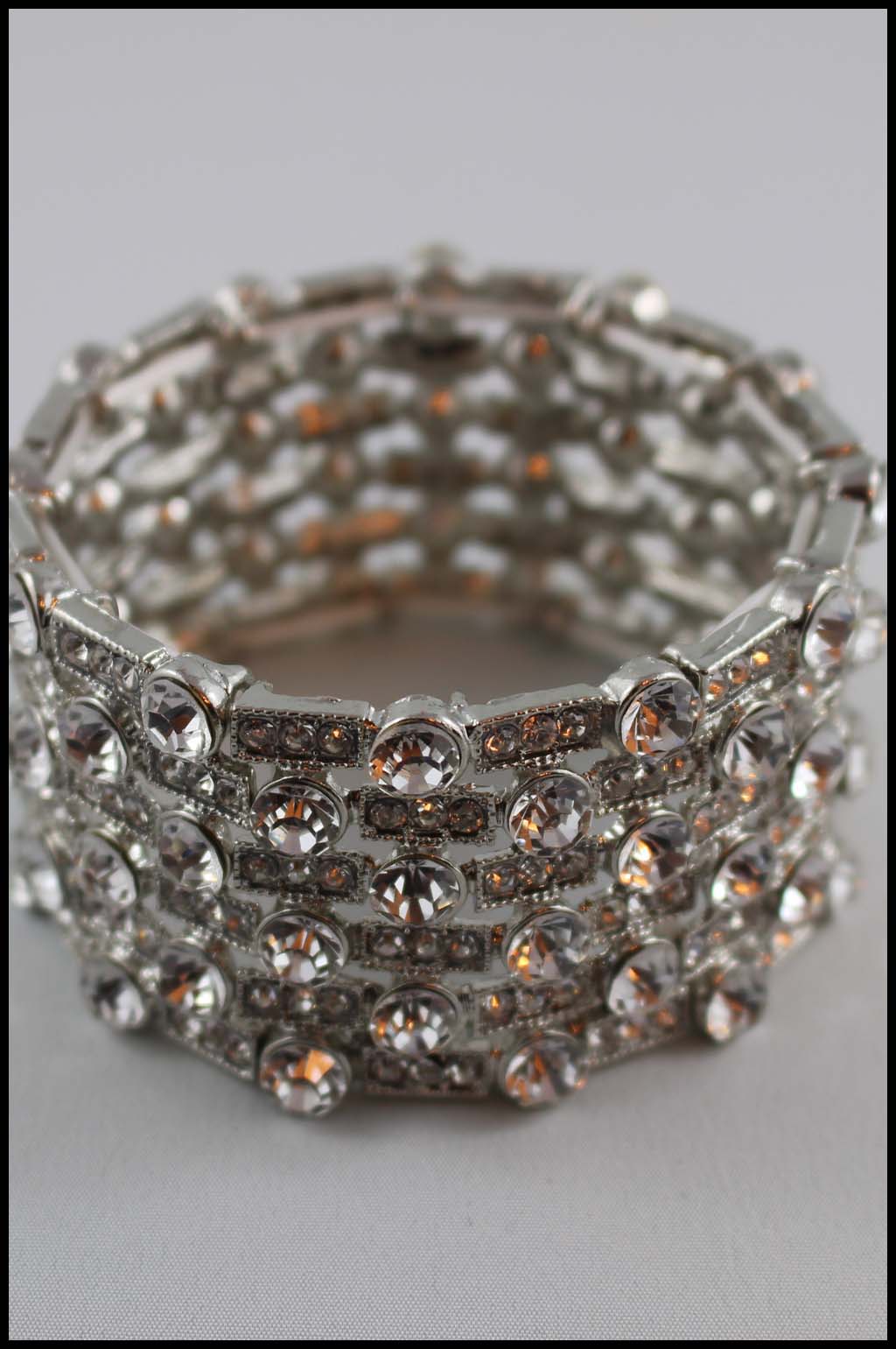 Statement Crystal Stretch Bracelet