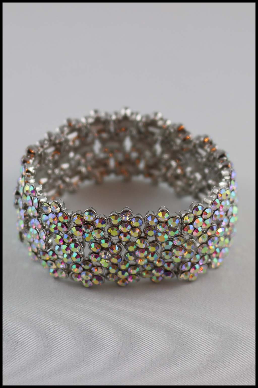 Floral Crystal Stretch Bracelet