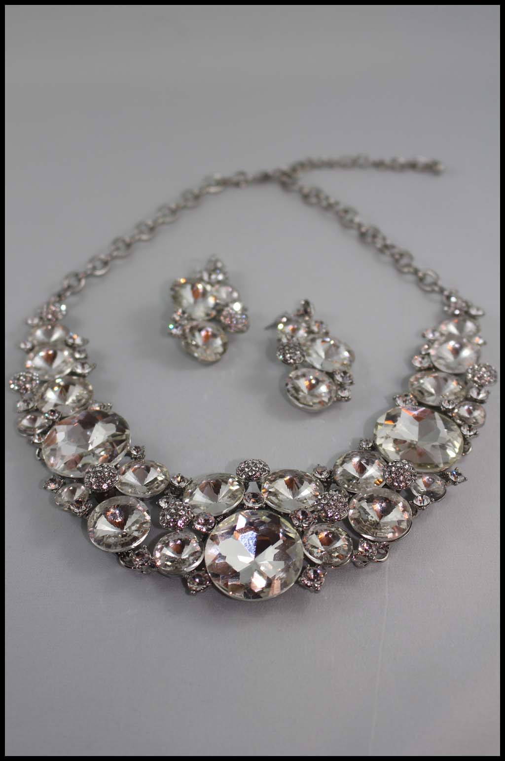 Statement Crystal Gemstone Collar Set