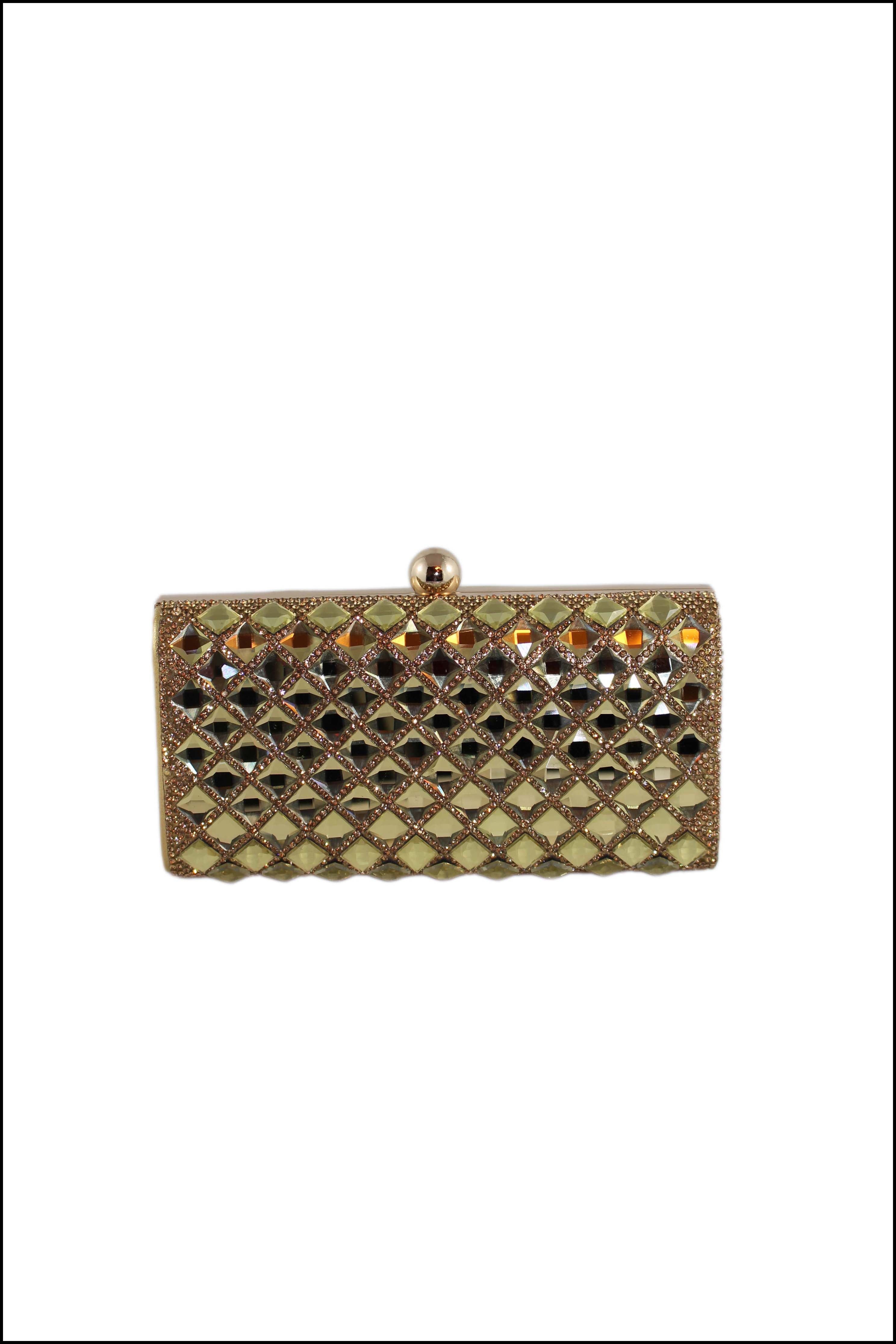 Glass Stone Clutch