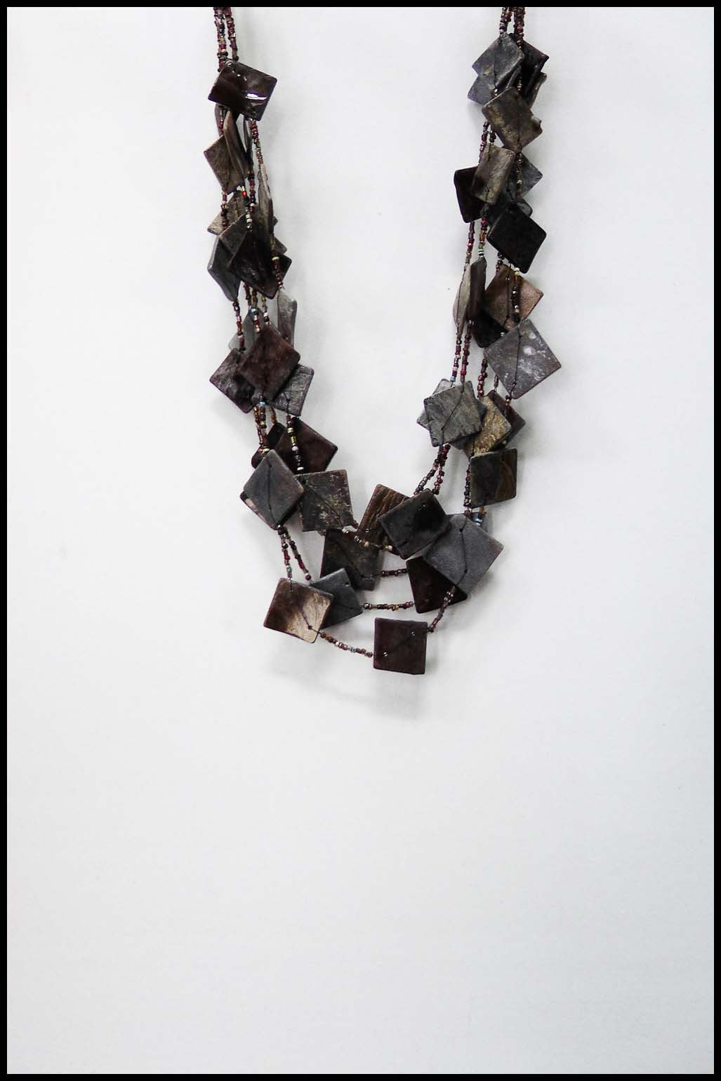 Layered Faux Slate Necklace