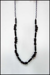 Stacked Bead Necklace in Brown