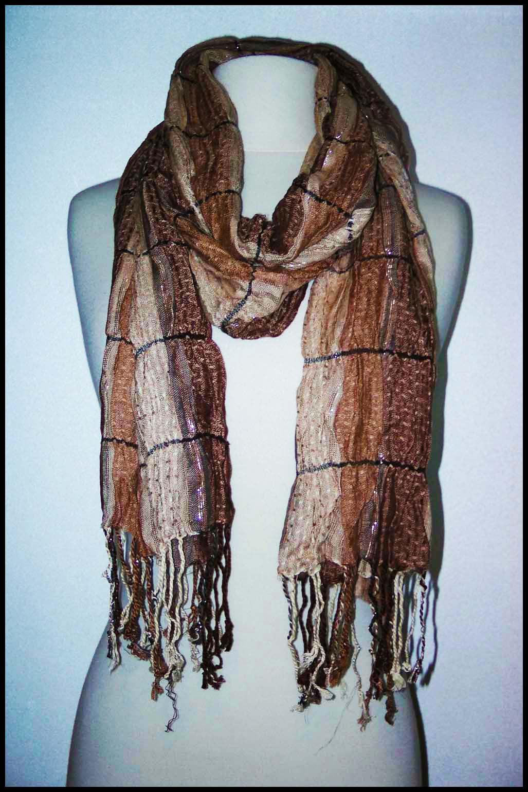 Multi-shaded Shimmer Scarf