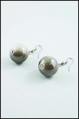 Shimmery Ombre Bead Drop Earrings