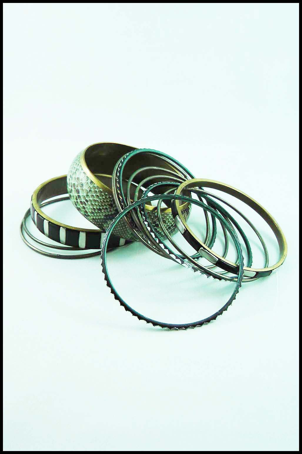 Multi-bangle Python Bracelet Set