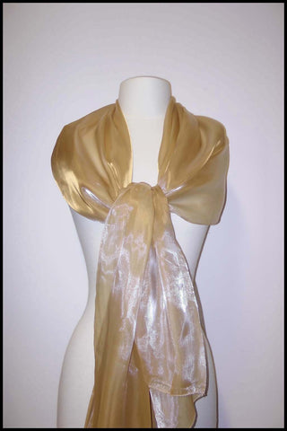 Delicate Sheer Evening Shimmer Shawl Scarf