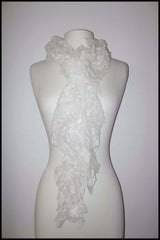 Delicate Skinny Lace Scarf