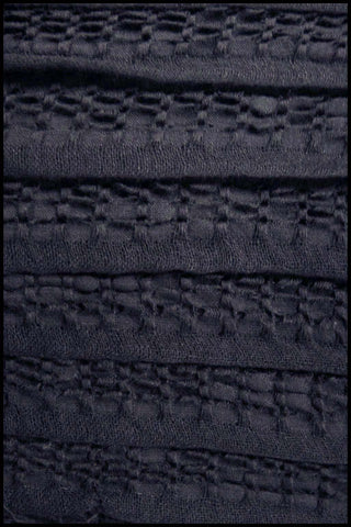 Knit Panel Scarf with Ruching