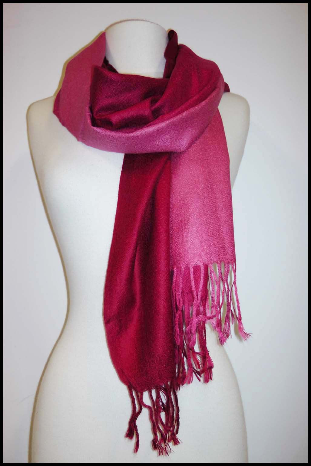 Pashmina Scarf with Ombre Colour Variation