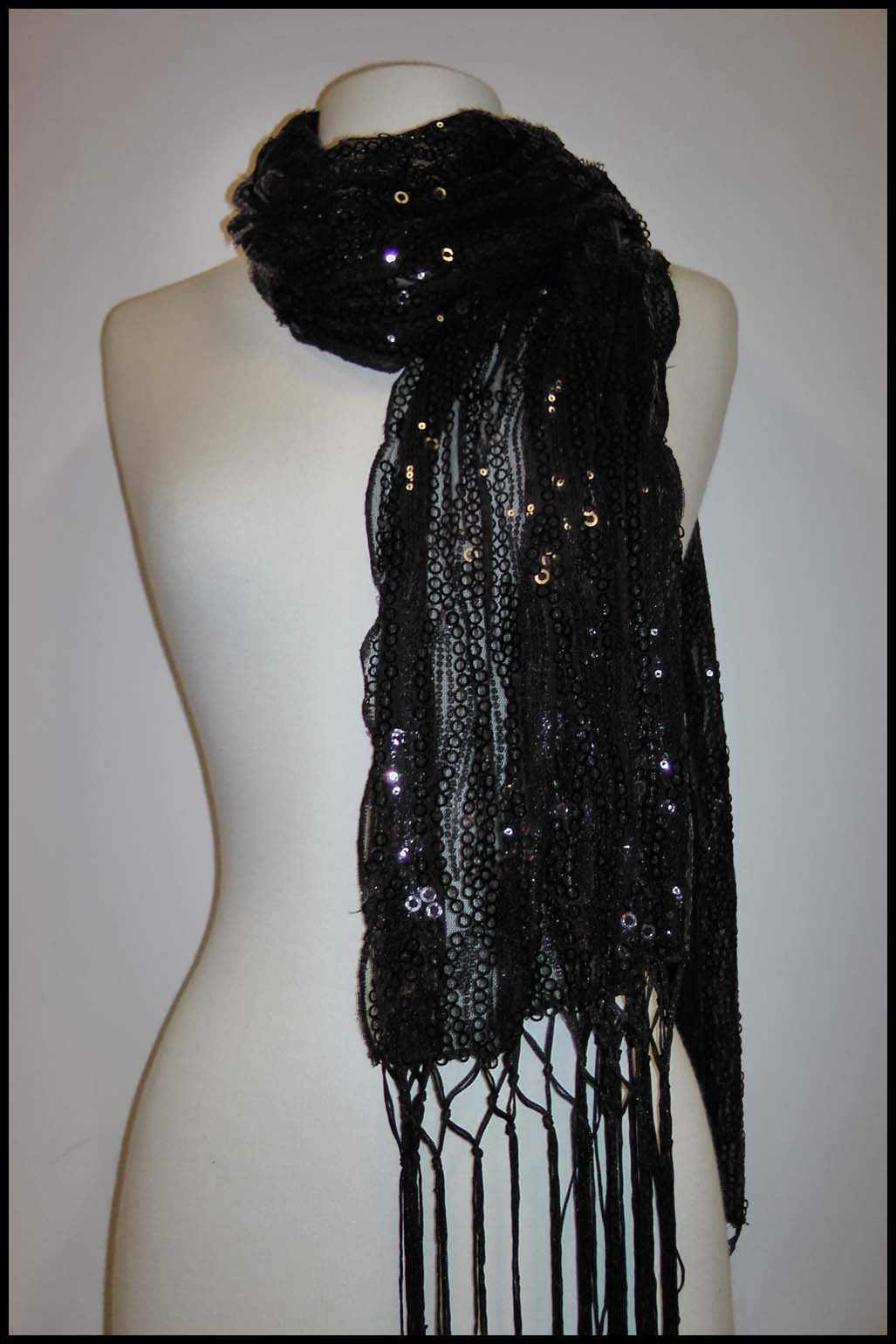 Sequined Evening Shawl