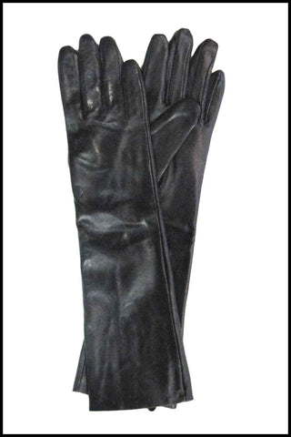Long Soft Leather Gloves