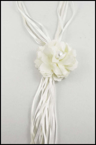 Ribbon Necklace with Flower