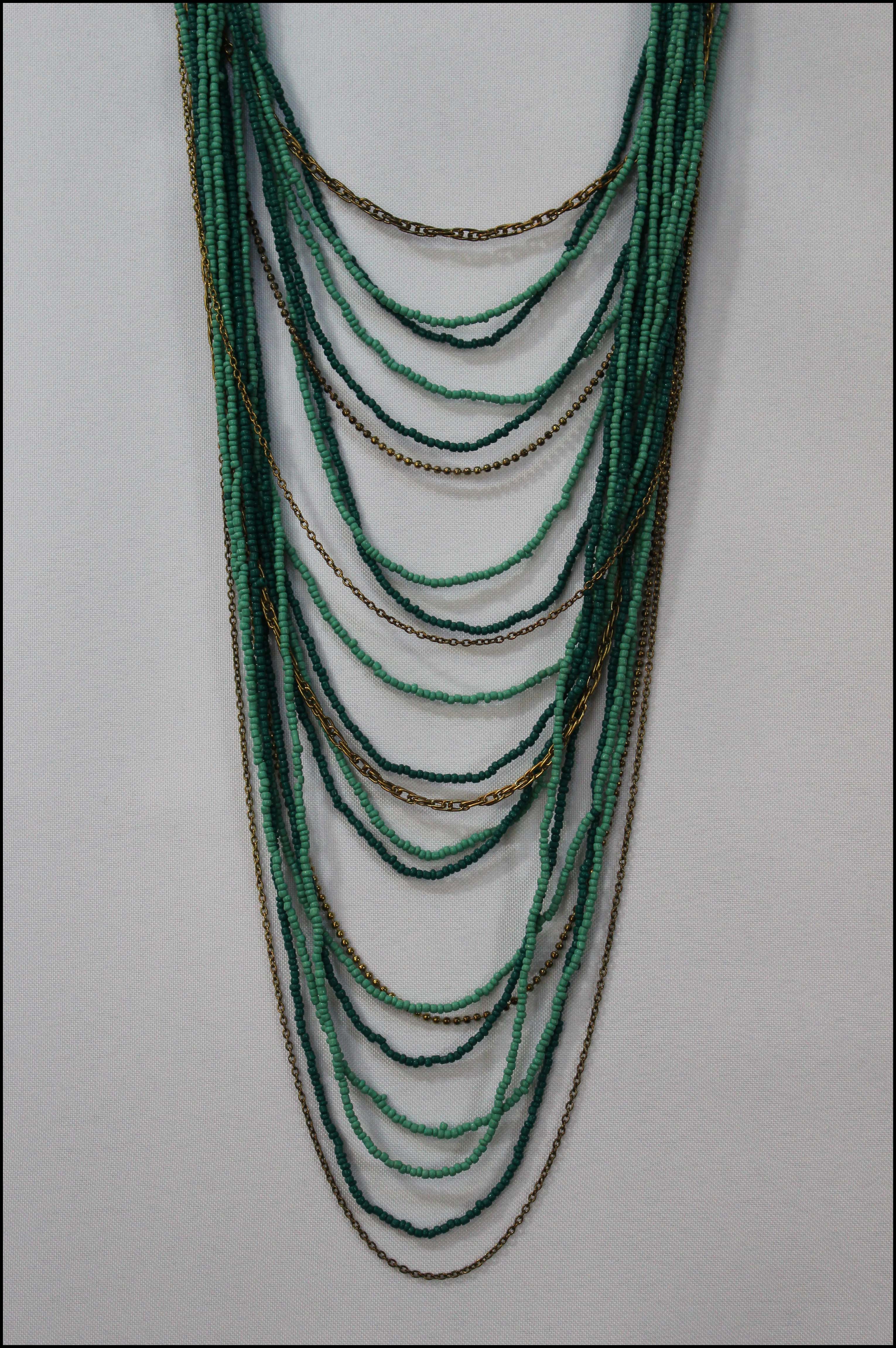 Layered Mixed Bead Necklace