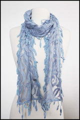 Sheer Floral Lace Scarf