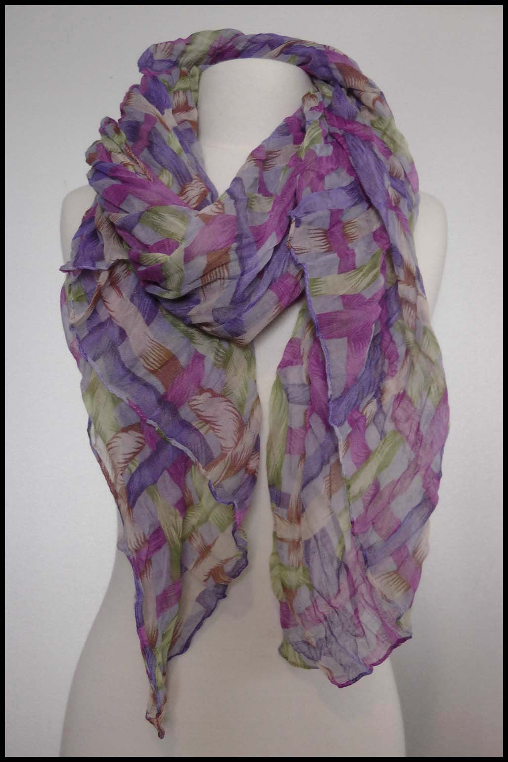 Extra-large Lightweight Woven Print Scarf