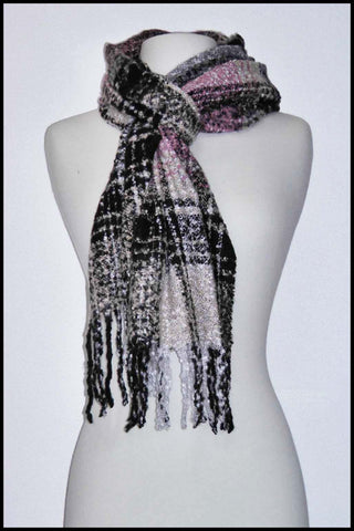 Ultra-soft Warm Muted Plaid Scarf