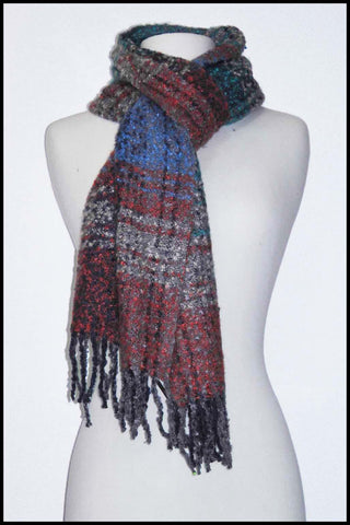 Ultra-soft Warm Muted Plaid Scarf