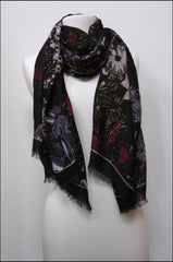Ultra-soft Mixed Floral-patterned Scarf
