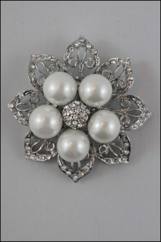 Bridal Pearl Brooch Pin