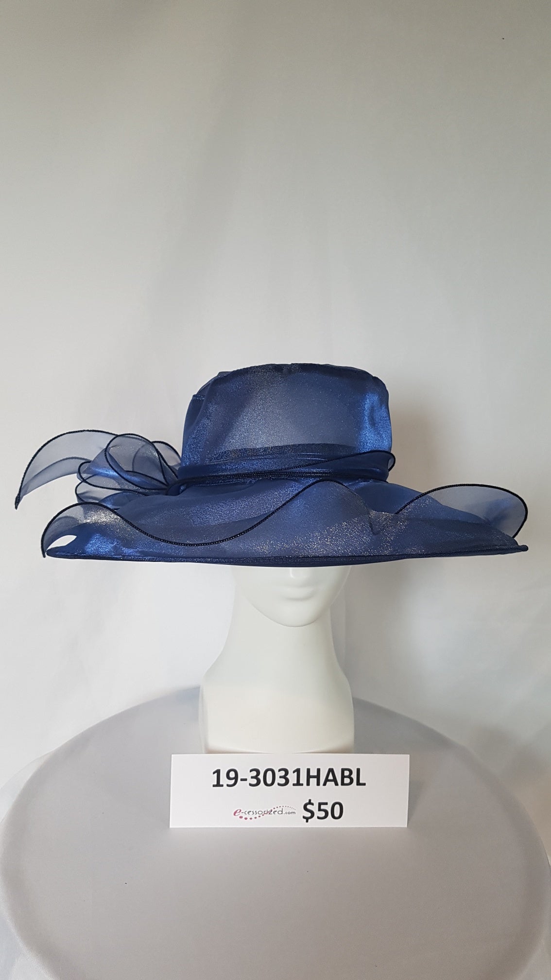 Deep Blue Shimmer Hat