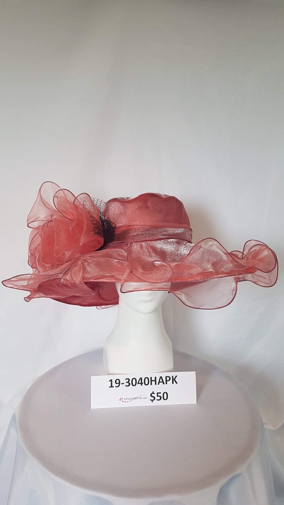 Watermelon Pink with Black Hat