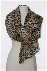 Leopard Print Light-Weight Scarf