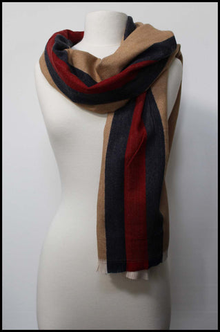 Mid Line Solid Oblong Scarf