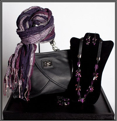 Fashion Accessory Group in Purple and Black